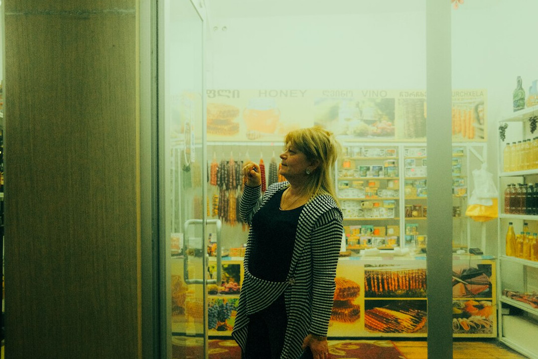 woman shoplifting in store